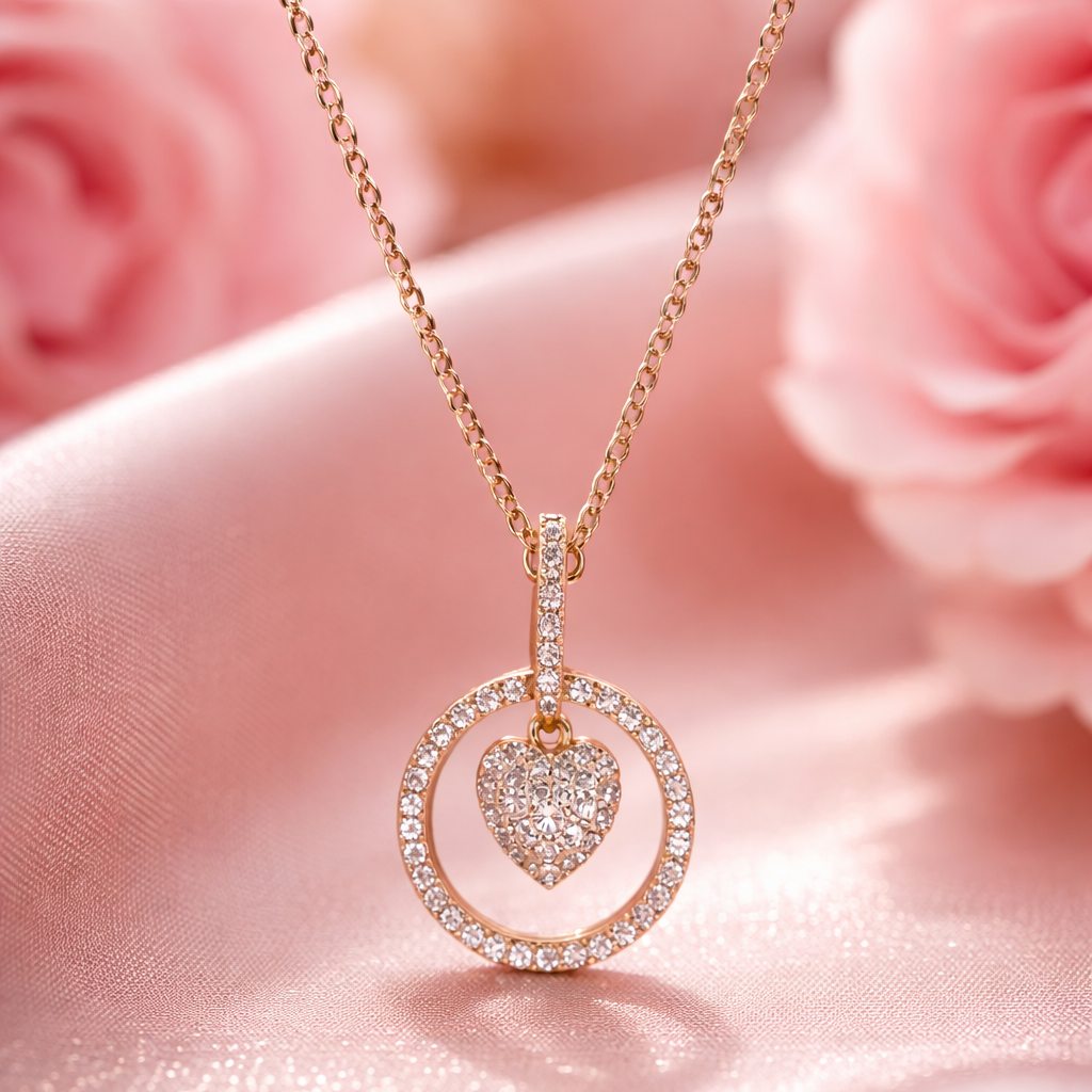 Celestial Love Circle Necklace