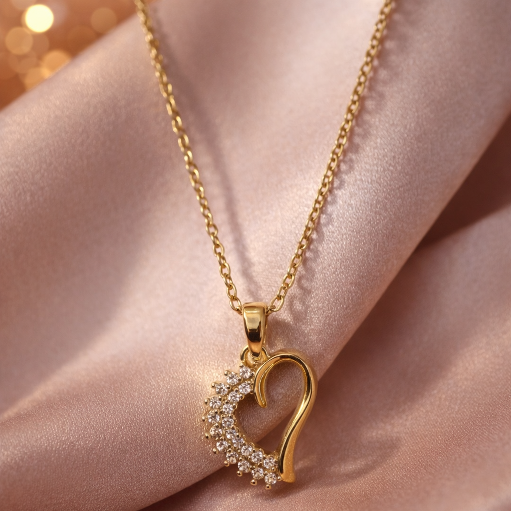 Twilight Heart Charm Necklace