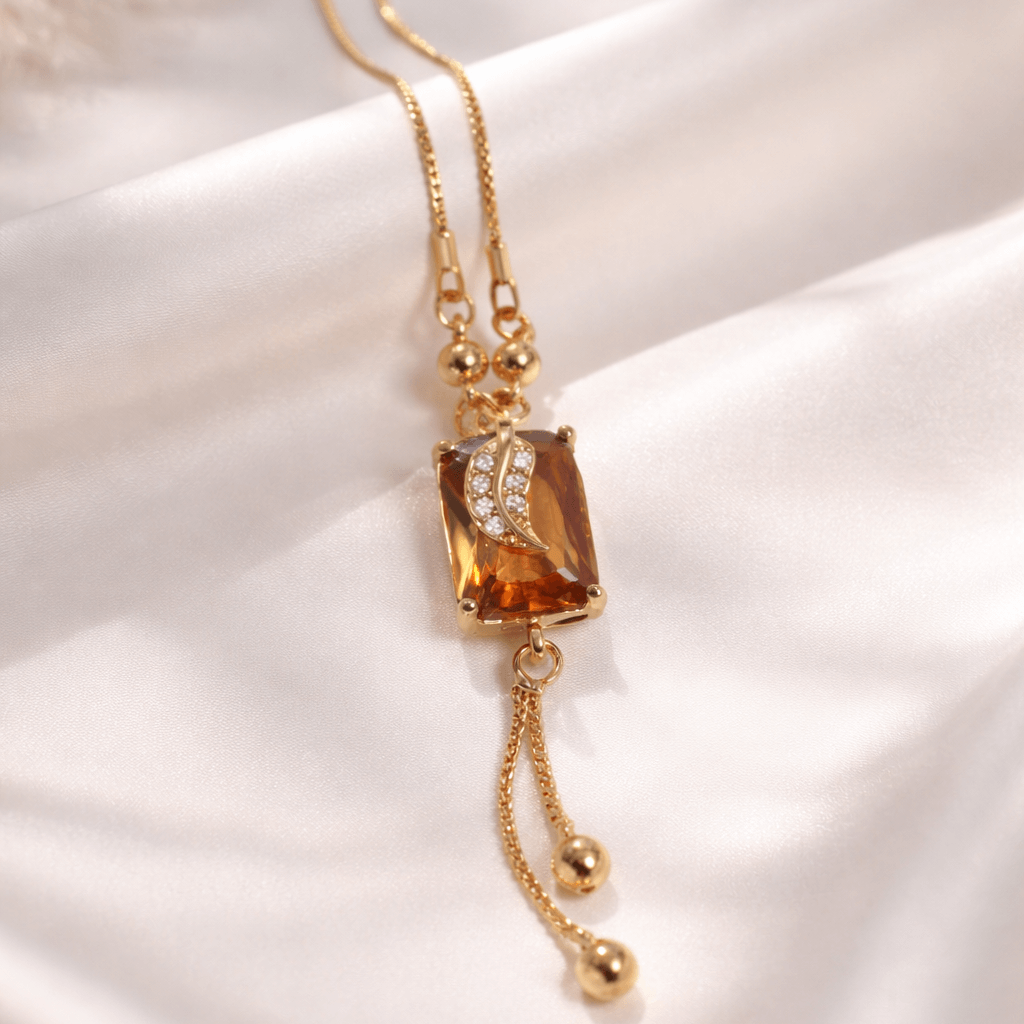 Imperial Amber Statement Necklace