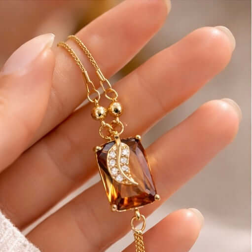 Imperial Amber Statement Necklace