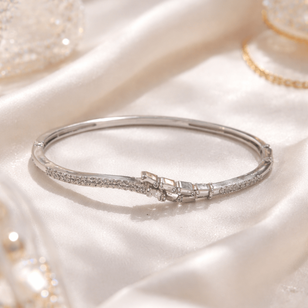 Luxe Baguette Silver Bracelet