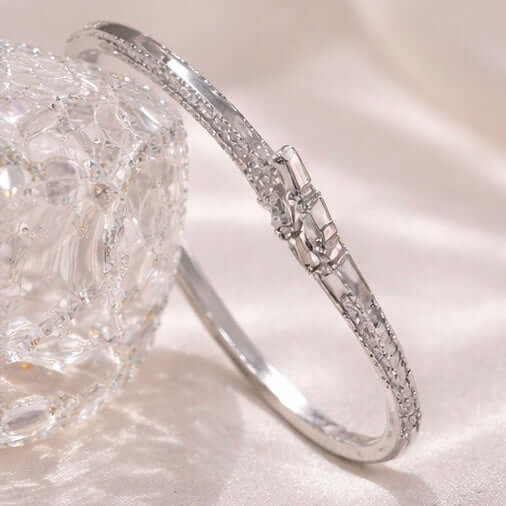 Luxe Baguette Silver Bracelet