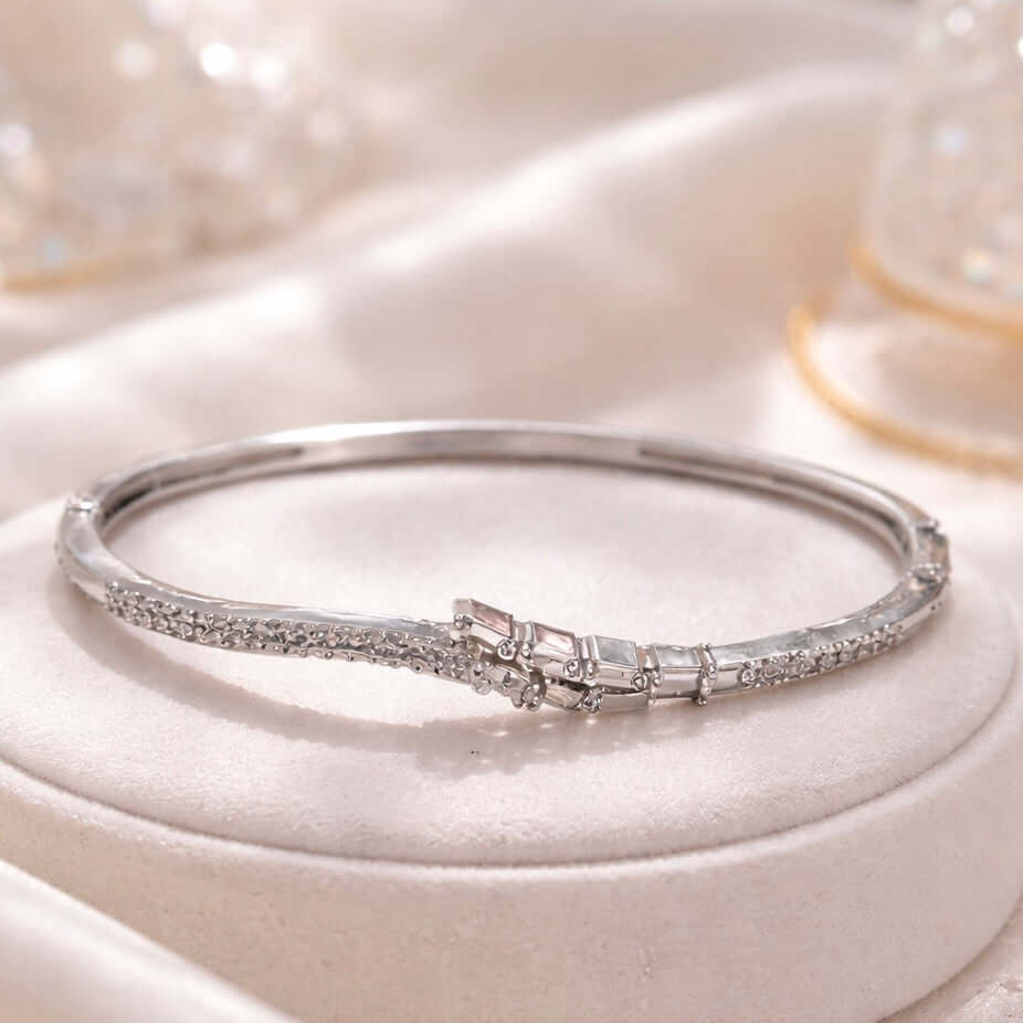 Luxe Baguette Silver Bracelet