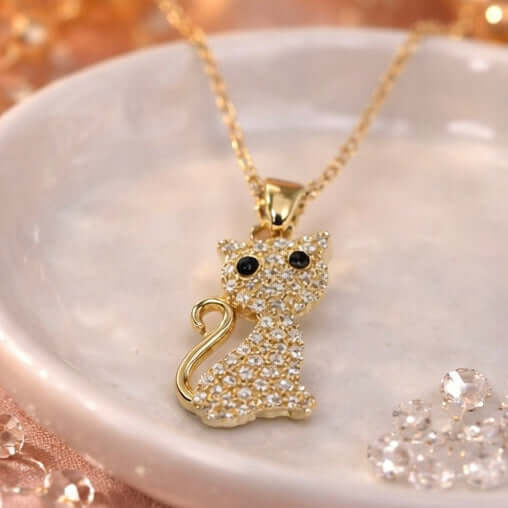 Golden Purr Glam Necklace