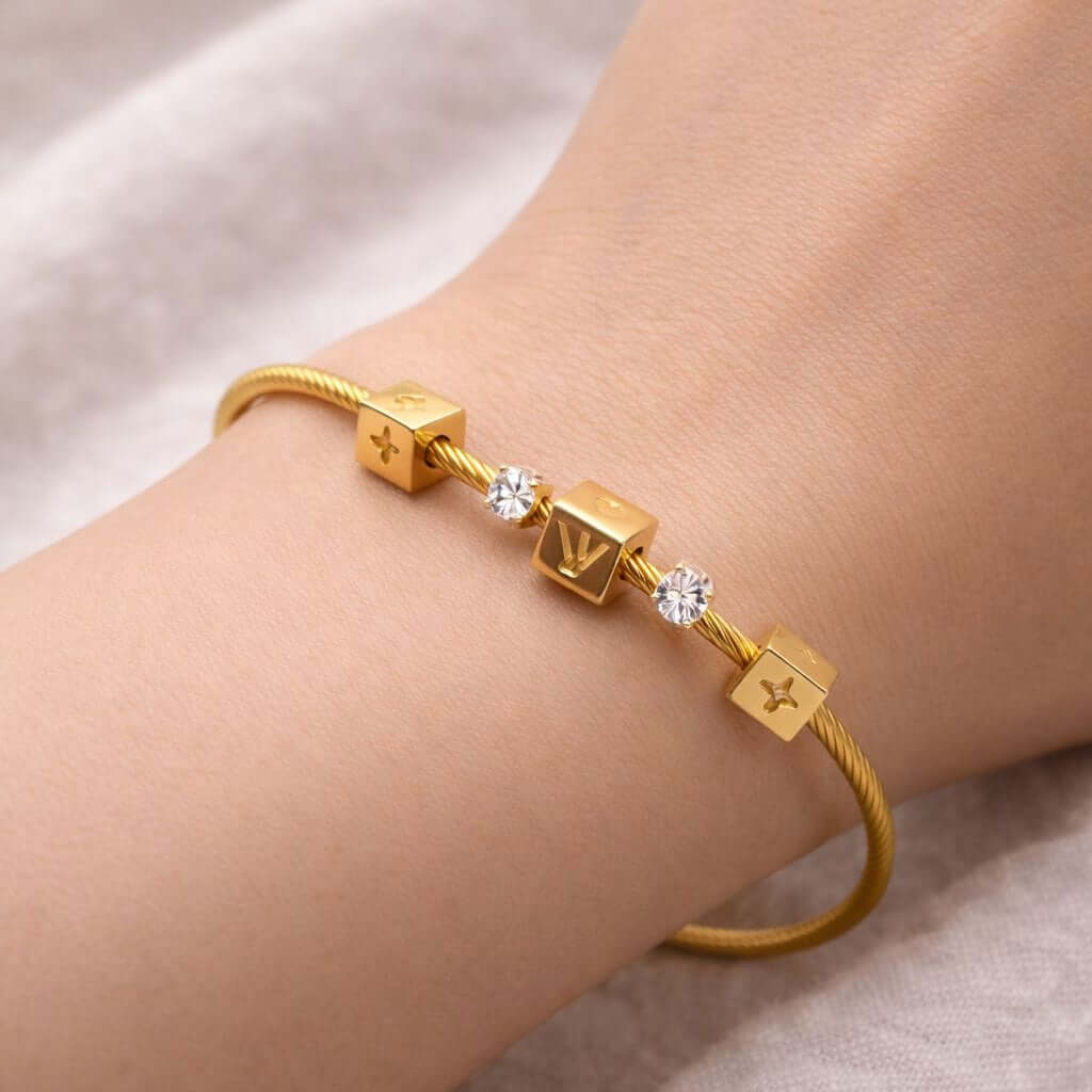 Royal Ace Charm Bangle